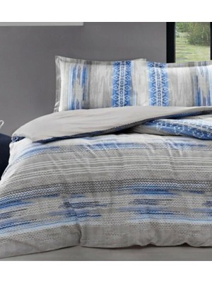 Özdilek Ranforce Seam Mavi Çift Kişilik Nevresim Takımı