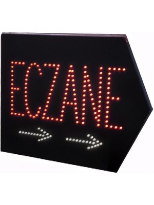 Powermaster PM-28338 Eczane Smd LED Tabelası Sağ Ok Yönlü Kırmızı-Beyaz Suya Dayanıklı 345X465MM