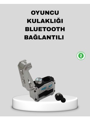 Epilons Ipx5 Su Geçirmez Kablosuz Bluetooth Kulaklık – Şarj Kutulu, Düşük Gecikmeli Oyun Modu