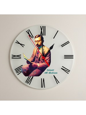 Zerya Saeta Mir Celadet Ali Bedirxan - Mir Celadet Ali Bedirhan Resimli Roma Rakamlı Duvar Saati