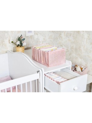 Kaia Life Baby Akordiyon Organizer Çekmece Düzenleyici Large (Pembe) -04089