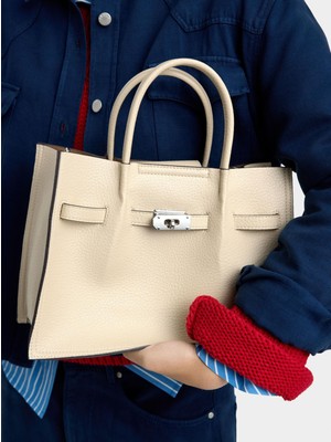 Parfois Kadın Dokulu ve Kemer Detaylı Tote Çanta