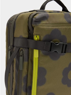 Parfois Çiçek Desenli Teknik Kumaş Kabin Sırt Çantası