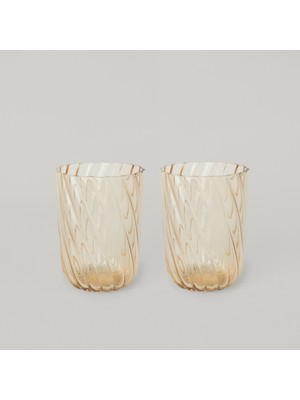 Linens Nicole 2'li 300 ml Meşrubat Bardağı Amber