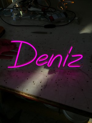 Neonled Isme Özel Neon LED Dizayn "deniz" Kişiye Özel Dekoratif Aydınlatma