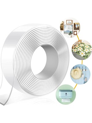 Mezigarc 3 Metre Çift Taraflı Nano Teknolojili Süper Bant Extra Güçlü Duvar Çerçeve Taşıyıcı Yapıştırıcı