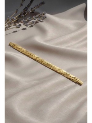 Nora Vıp 14 K Gurmet Zincir Kadın Bileklik Gold