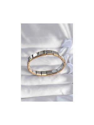 Erbilden Erb 316L Çelik Çift Renk Yazılı Nomination Bileklik