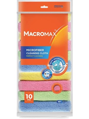 Hepta Collection Rengarenk Mikrofiber Bez Mutfak Banyo X10 Avantaj Paket