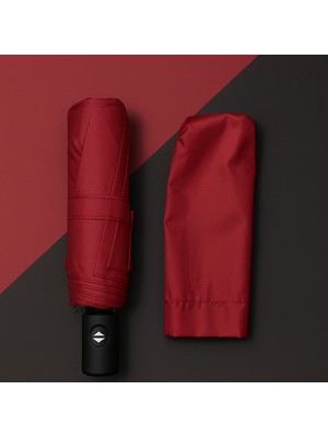 Bordo Kılıflı Otomatik Kompakt Şemsiye