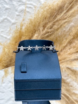 Livora Jewelry 925 Ayar Gümüş Sıralı Yonca Figürlü Spor Kadın Bileklik – Şans ve Zarafeti Bir Arada