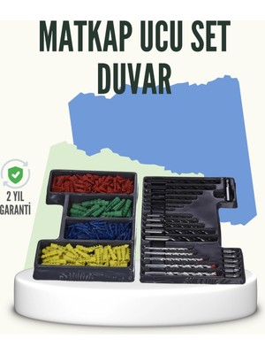 Kaia Life Matkap Ucu Seti 24 Parça Organizer Kutulu Ahşap Metal Beton Uyumlu