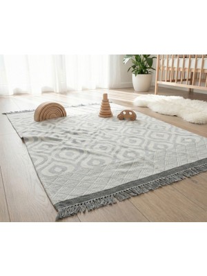 Orbit %100 Pamuk Premium Çok Amaçlı Tv Battaniyesi - 130X170 cm Etnik Desenli Diz Battaniyesi, Yumuşak Doku Piknik Örtüsü ve Dekoratif Yatak Odası Pikesi (650 Gr)