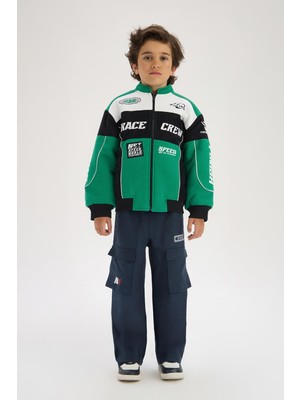 Nebbati Bg Store Erkek Çocuk Renkli Ceket %80 Pamuk - %20 Polyester Cepli Comfort Kalıp