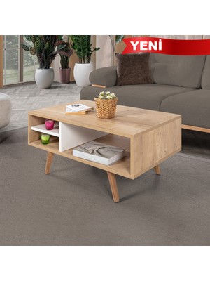 EVMO Home 2032 Venüs Orta Sehpa Safir - Beyaz