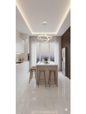 Vira 30X30 2'likare Ledli Avize 3renk Yanar