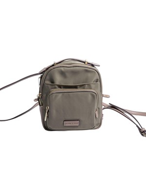 Silver & Polo SP1220 Kadın Çapraz Çanta Saten Yeşil-Kum