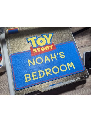 Noctabir Oyuncak Hikayesi Isim Işareti (Düzenlenebilir Metin)