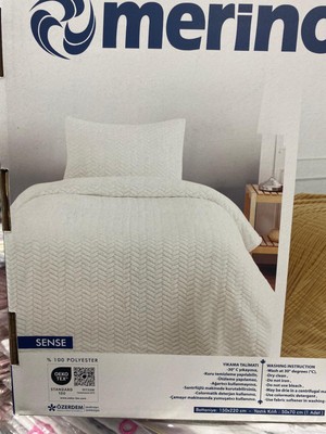 Tevekkül Ticaret Merinos 3parça Çift Kişilik Battaniye Seti 220*240