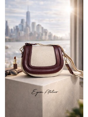 Egem Atelier 3 Bölmeli Çapraz Kol ve Omuz  Çantası