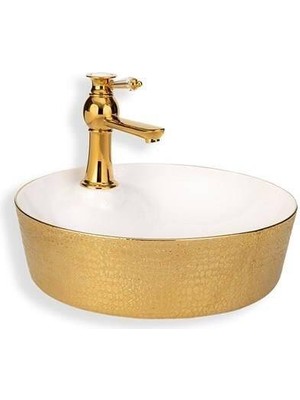 Lena - Tezgah Üstü Porselen Lavabo Outlet - E-5001A-