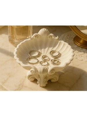 MisterionStudio Deniz Kabuğu Takı Için Dekoratif Tabak 3D