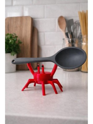 MisterionStudio Yengeç Tasarımlı Kaşık Tutucu | Tezgah Üstü Kaşıklık | Eğlenceli ve Pratik Mutfak Aksesuarı