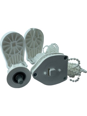 MorPerde 45'lik Stor Perde Kumaşsız Bitmiş Beyaz Manuel Mekanizma Takım