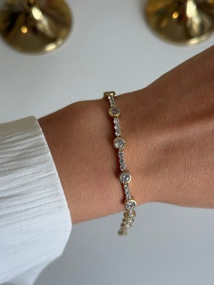 Houseki Xuping Sıralı Taşlı Su Yolu Bileklik