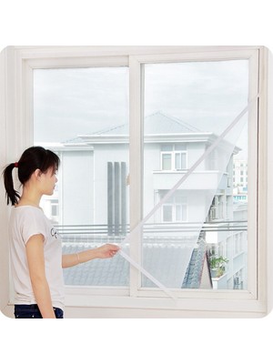 Güvenli Sepet Tüm Cam Pencere Kapılara Uyumlu Tek Kanat Pencere Sinekliği