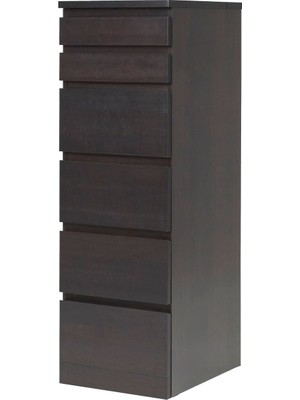 Hobiurun 6 Çekmeceli Şifonyer, Venge, 40X123 Cm, Aynalı