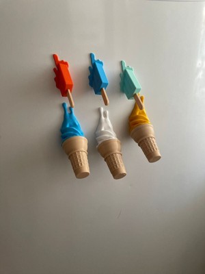 MisterionStudio Buz Dolabı Dondurma Figürü Dekoratif Magnet Kaliteli Baskı 6'lı Set