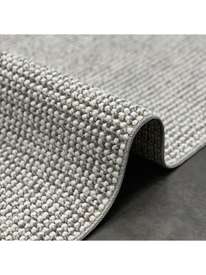 Woolen Halı Woolen Disney Anti Alerjik Bukle Halı 8006 Gri