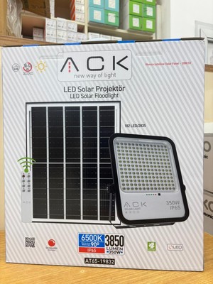Ack 350W Lensli Solar LED Projektör 6500K