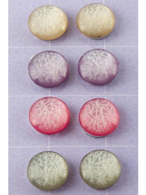 Bijuteri Net Çizgili Desenli Kupa Eşarp Mıknatısı 1 Adet