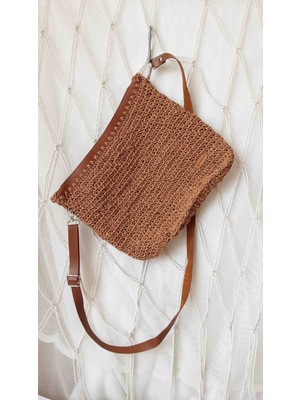 Lal Dizayn El Yapımı Kağıt Ip Omuz Çanta