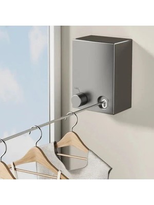 Roichil Teleskopik Çamaşır Kurutma Askısı, Pratik Geri Çekilebilir Çamaşır Ipi