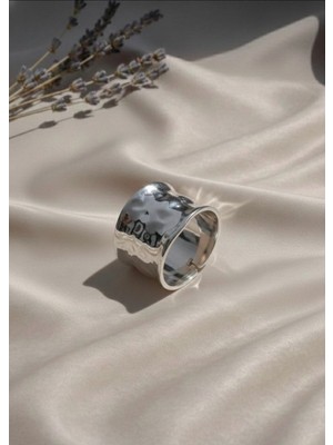 Nora Vıp Dalgalı Açılır Kelepçe Bileklik Silver