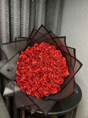 Satence Store 30'lu Solmayan Gül Buketi-Sevgililer Günü Özel