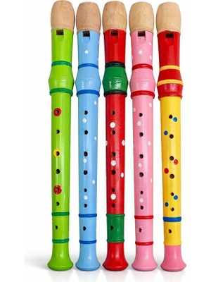 Ynt İthalat Ahşap Renkli Flüt Büyük ALK4392