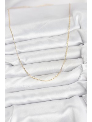 Bsre 14K Gold Renk Kesme 60 cm Kadın Kolye (Cm)