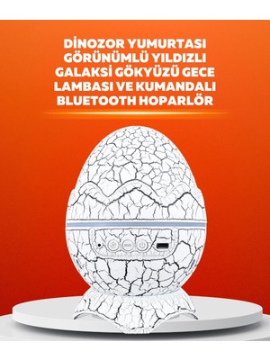 Shoplet Buğz Dinozor Yumurtası Tasarımlı Projektörlü Gece Lambası