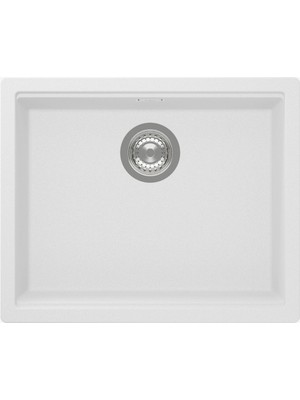 Schock - Lahti N100L Alpina 50 cm Tezgahaltı/tezgahüstü Granit Evye