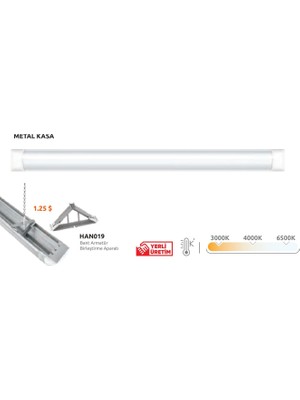 Kendal GFL156-40W-BEYAZ LED Bant Armatür