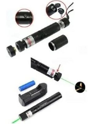 Magicool Şarjlı Turbo Yeşil Lazer Pointer Kibrit Yakabilen  Güç 1000MW