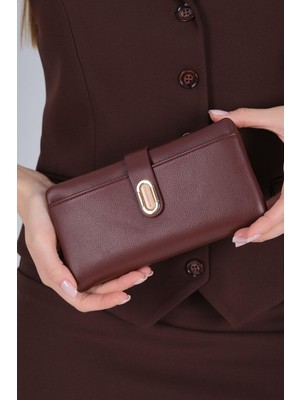 Silver & Polo SP1198 Cüzdan & Kartlık Mini Rolax Bordo