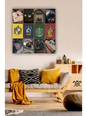 Pi Dekorasyon 12 Parça Harry Potter Resimleri Çerçeve Görünümlü Mdf Tablo Duvar Süsü Hediyelik Eşya Harry Potter