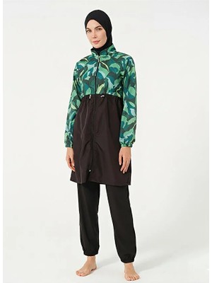 Tesmay Hızlı Kuruyan Paraşüt Kumaş Kadın Tesettür Mayo 22200