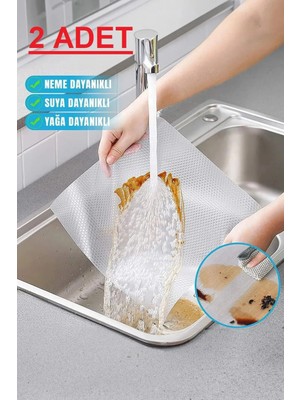 Kaia Life ( 2 Adet ) Çok Amaçlı Pratik Kaydırmaz 45 cm x 3 Metre Raf Örtüsü (Mutfak-Dolap Içi-Buzdolabı )