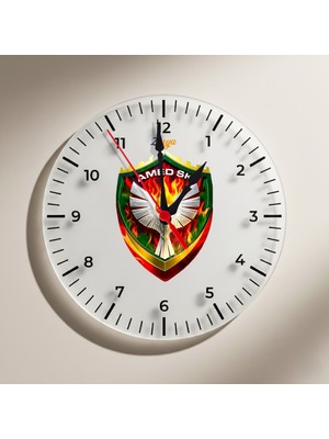 Zerya Amedspor Temalı Duvar Saati - Amed Spor Saati